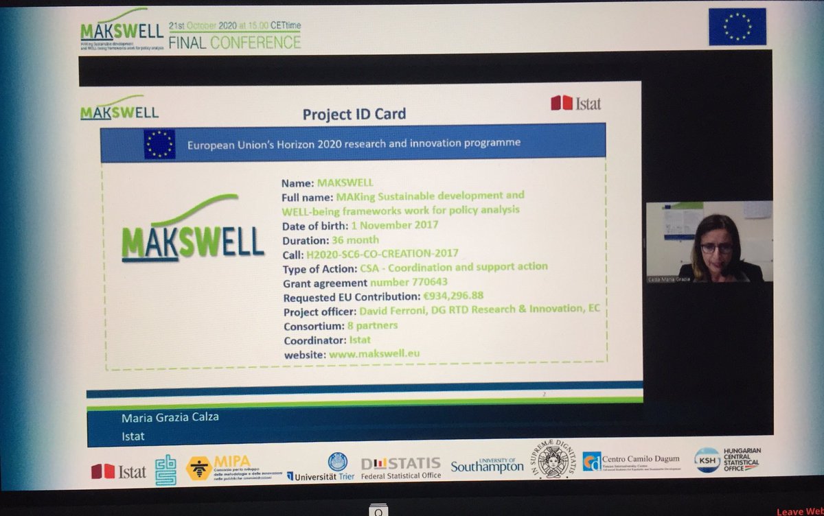 MAKSWELLproject's tweet photo. Maria Grazia Calza, Project Manager, is 🔛 at @MAKSWELLproject #FinalConference 

👤She gives an overview of the project with its main #goals and #outputs https://t.co/2k1FHifbcR
