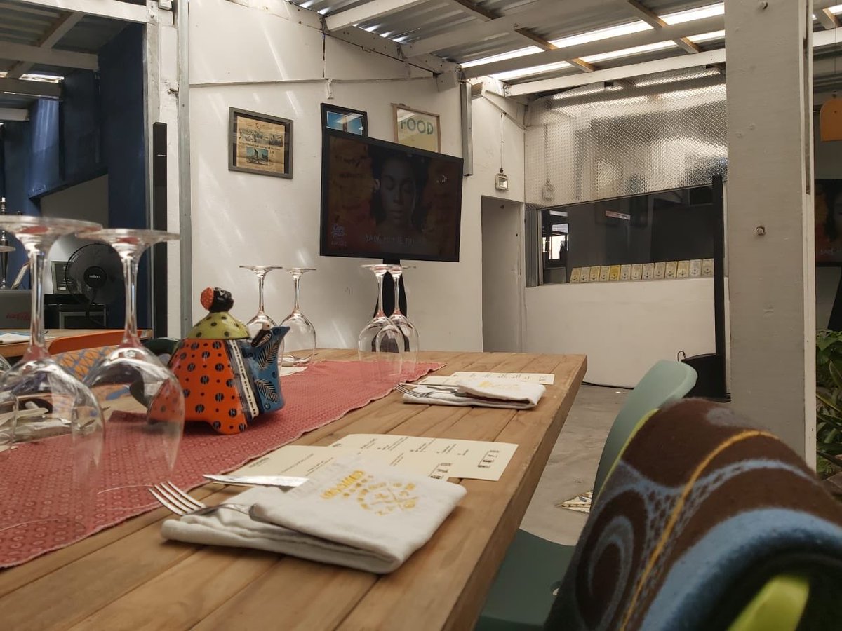 How lovely is our #CttAGM2020 vibrant setup for our guests out in Khayelitsha! 😍 

See you at 16:30! 
Venue: <a href="/4RoomedeKasiCul/">4Roomed eKasiCulture</a> 

Join in the conversation online by following #CttAGM2020