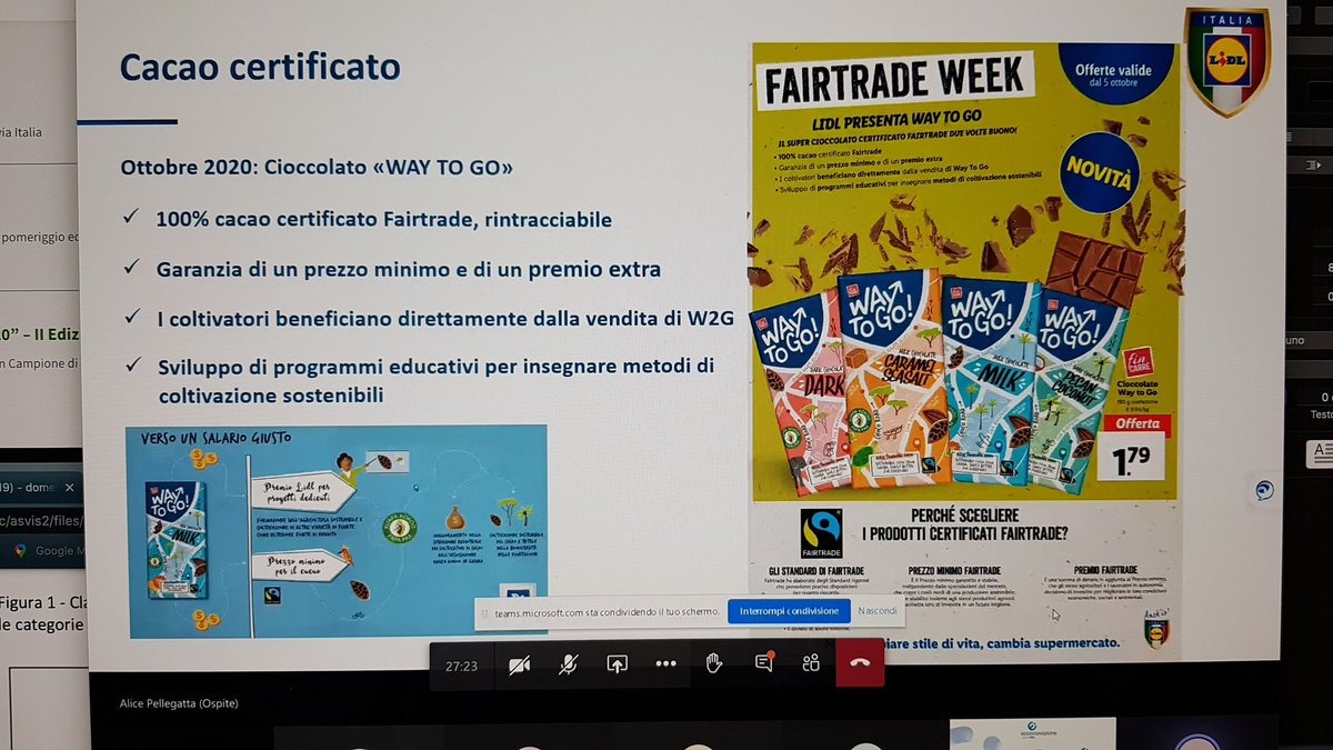 Alice Pellegatta <a href="/LidlItalia/">Lidl Italia</a> sugli impegni in partnership con <a href="/FairtradeItalia/">Fairtrade Italia</a> #grf2020 #GreenRetailForum <a href="/PLEF_org/">PLEF</a>