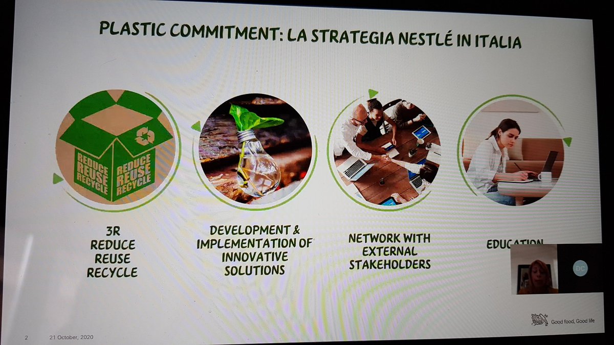 Marta Schiraldi <a href="/Nestle/">Nestlé</a> interviene sul tema circolarità e digitalizzazione #grf2020 #GreenRetailForum <a href="/PLEF_org/">PLEF</a>