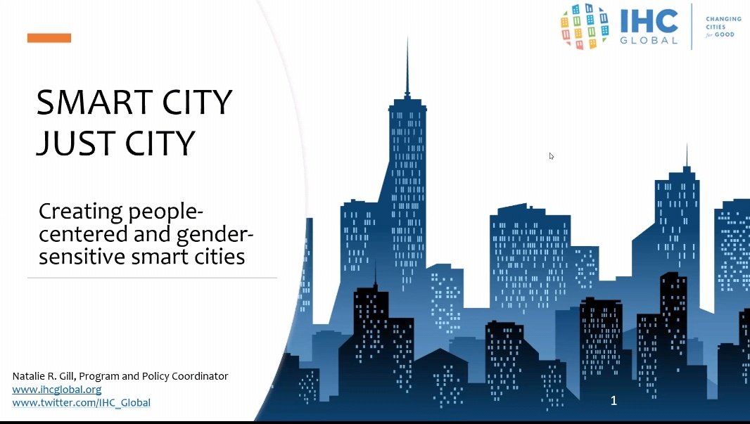UTCMumbai's tweet photo. Natalie Gill sharing about @IHC_Global Smart City Just City.
#UrbanThinkers #SmartCities 
@UNHABITAT @urbancampaign @JudithHermanson @pinthecreep @theurbanvision https://t.co/zCRlNga9NI