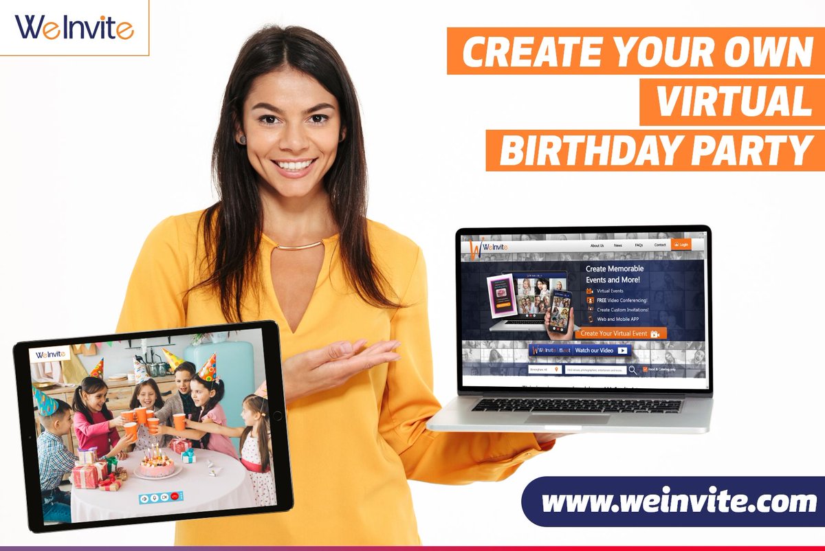weinvitereal's tweet image. Planning &amp;amp; Creating the Virtual Party is EASY at 👉 WeInvite !
Go to weInvite.com, follow the simple steps and create the party in a minute.
#virtualeventplanning #hostvirtualevents #eventplanningapp #eventplannerplatform
