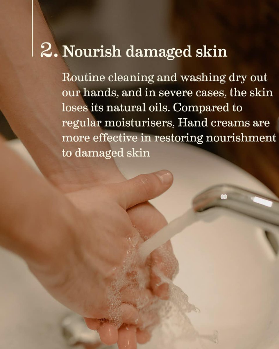 SoulTree_In's tweet photo. Just like we never skip the moisturiser after washing our face, we should always remember to do the same for our hands! 

#SoulTree #Truthinside #RootedinGoodness #AyurvedawithSoulTree #Organic #natural #organicskincare #Skincare #skincareproducts #skincaretips https://t.co/JoHlpgTUBn