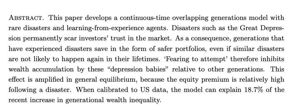 Xiaowen (Elle) LeiJMP: "How Do Stock Market Experiences Shape Wealth Inequality?"Website:  https://sites.google.com/site/lysfxiaowen/