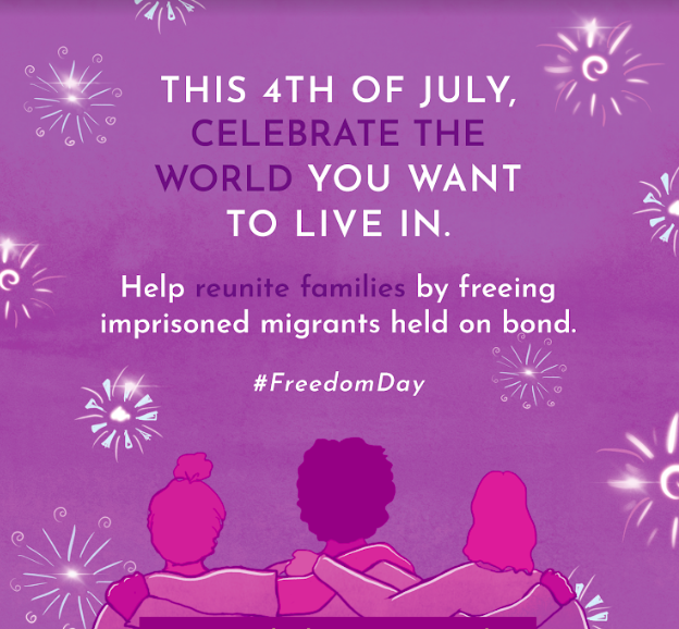 Some context. On July 4th 2019,  @MsKellyMHayes launched  #FreedomDay & helped  @bailfundnetwork raise $ to free dozens of ppl & reunite them w/ their families. The power of this coordinated action was profound as we manifested & celebrated the world we want to live in  #FreeThemAll