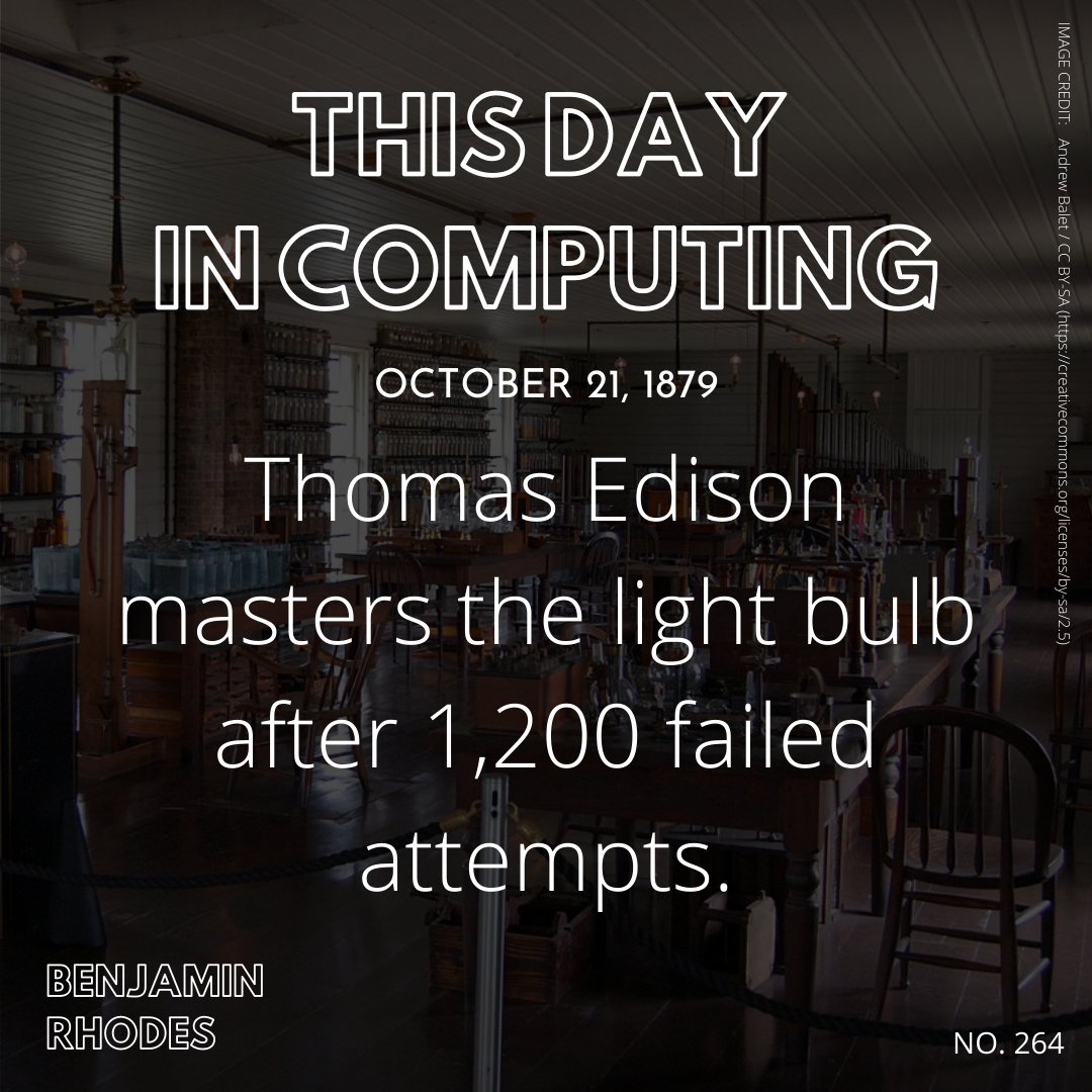 techrhodes's tweet photo. View the full archive on my website: https://t.co/IxDrMcHy8r #ThisDayInComputing #TechIsATool #BenjaminRhodes https://t.co/fZ5x1VFRMP