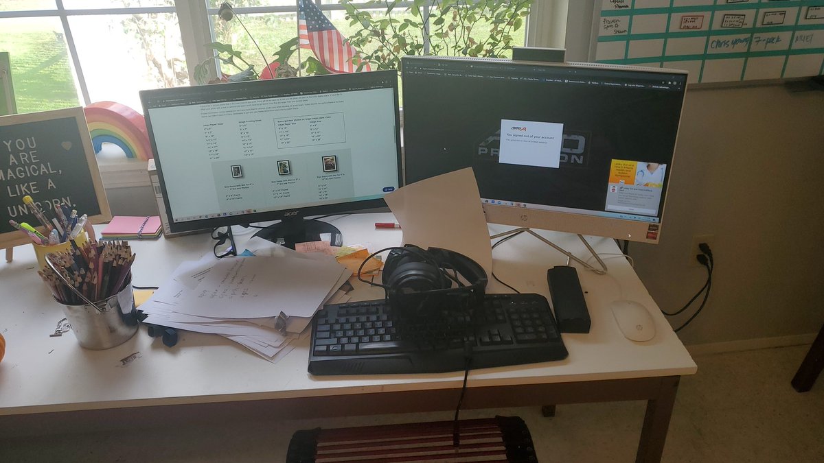 caleb_starr's tweet photo. Under my webcam, resulting in the potential confusion that I am distracted with other things. And about the so called "gaming headset", I reccomend that people do their research as my own mother uses bulky headphones and she hates videogames. Have a wonderful evening. https://t.co/xzwJzLjRm4