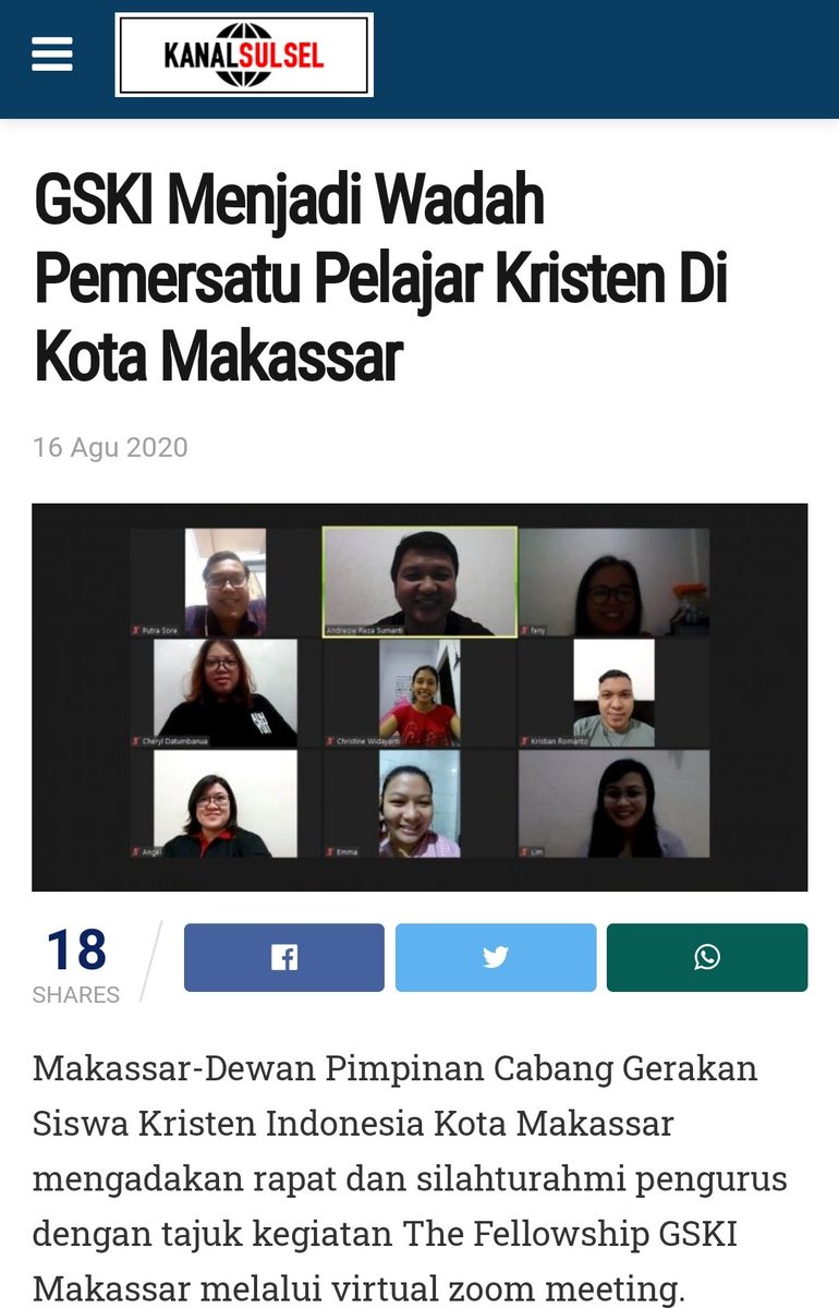 AlanSingkali's tweet photo. Selain itu, DPP GSKI juga aktif mendorong berbagai kegiatan yang bermanfaat bagi pelajar. @nando_stt @HKBP_GL @ProtestanGL #CariYangKristen https://t.co/YLSb6Qtv9U
