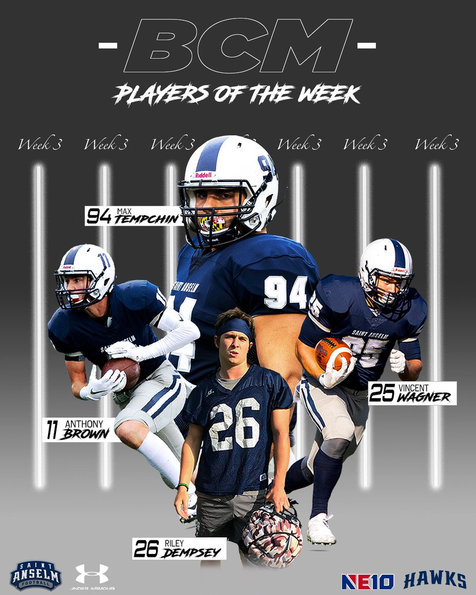 Congrats to our Week 3 BCM Players of the Week! #ALLGAS #BCM