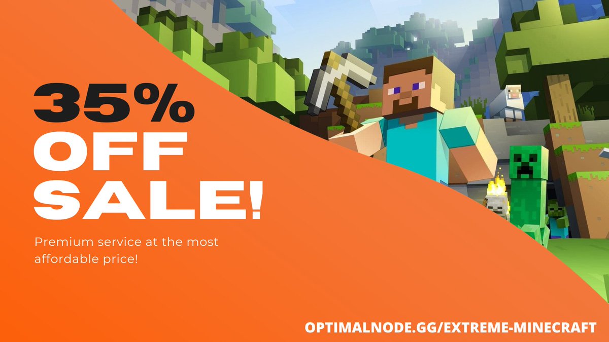 OptimalNode's tweet image. 💰 Usa el código "MINECRAFT" para obtener un -35% de descuento en los planes extreme de minecraft hosting.

🇺🇸 Servidores localizados en Miami, FL. Juega a altas velocidades con el mejor hardware y latencia 🤩

🚀 optimalnode.gg/minecraft