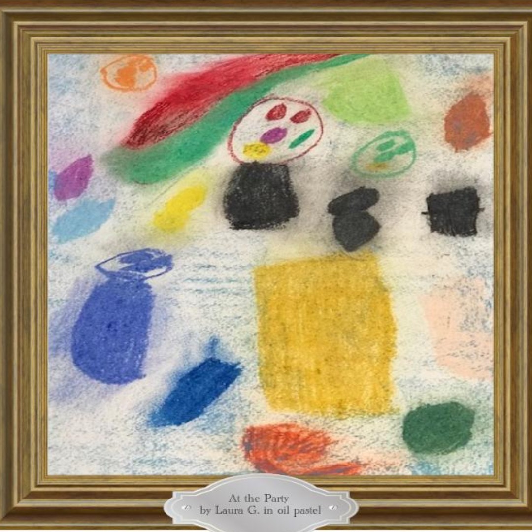"Art Gallery on the Street"
Celebrating art made by artists with diverse abilities

At the Party by Laura G. in oil pastel

Supported by the Province of British Columbia, the City of Kelowna, Central Okanagan Foundation and Community Living British Columbia