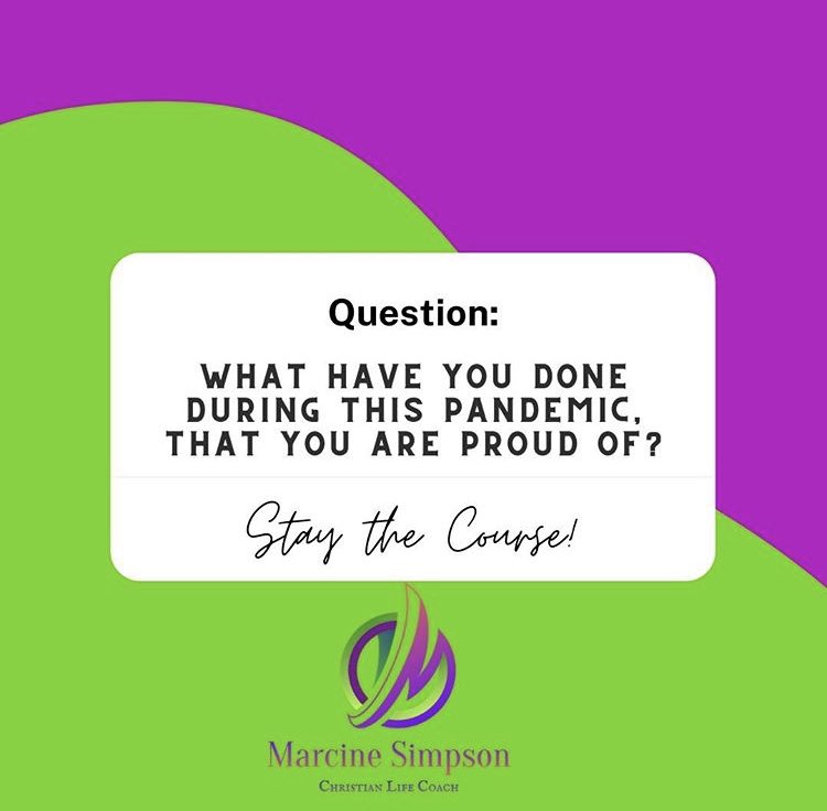 Question of the day...please comment below!  STAY THE COURSE!💚 💜 ⠀
.⠀
.⠀
.⠀
#christianlifecoach #lifecoach #lifecoachtip #lifecoachforentrepreneurs #podcaster  #christianblogger #lifepurposecoach #christianmentoring #deeperconnection #prayerwarrior #Wednesday