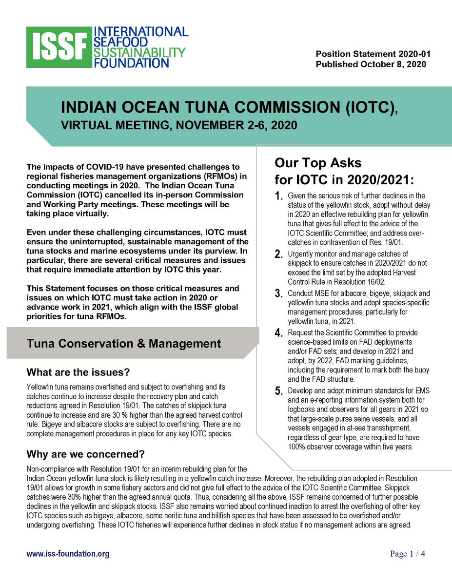 If #IOTC implements a rebuilding plan for #yellowfin #tuna stocks, it could imply a 15-20% reduction from 2017 #Indian #Ocean catch levels. https://t.co/3jDXJonDqK https://t.co/akdyb3JdAl