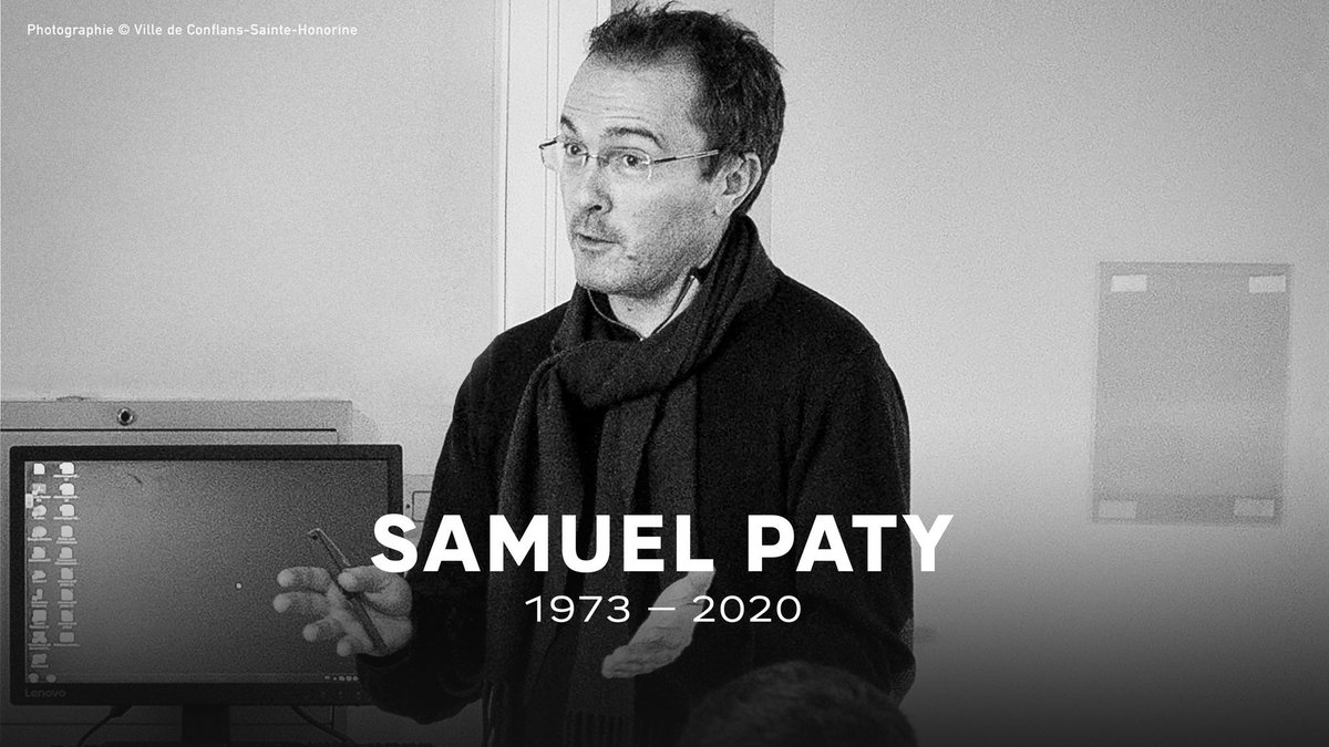 SteveKrono's tweet photo. Emmanuel Macron:

« Faire des Républicains, c’était le combat de Samuel Paty »

Moving national tribute today by the President, underlining his commitment to secularism (laïcité) in France and the freedom of expression 🇫🇷 https://t.co/lUkDTs4uQt