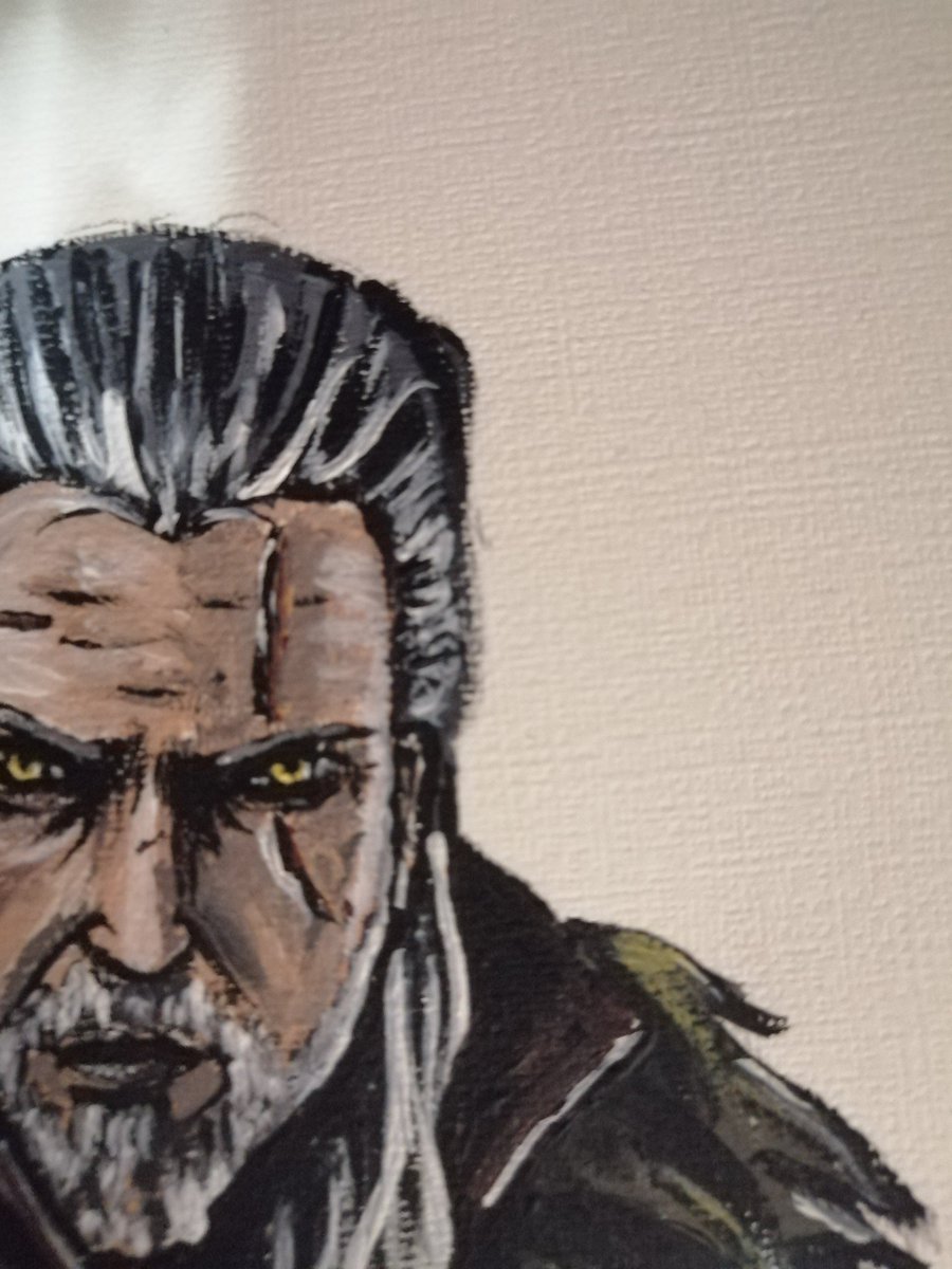 Working on new acrylics fanart, this time #GeraltOfRivia
#Witcher3 #TheWitcher3 #TheWitcher https://t.co/of0tD8Ahjw