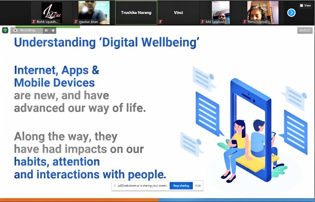 rohit_upadhyaya's tweet photo. In a session on #DigitalWellbeing today

We have discussed that how we can effectively develope a balance between life, relationships and #technology.

TDCs, ICT Coordinators, Happiness/EMC Coordinators of my mentee #DelhiGovtSchools took part in this

#Gratitude @DigiAbhyas Team https://t.co/IIRK2MVPKr