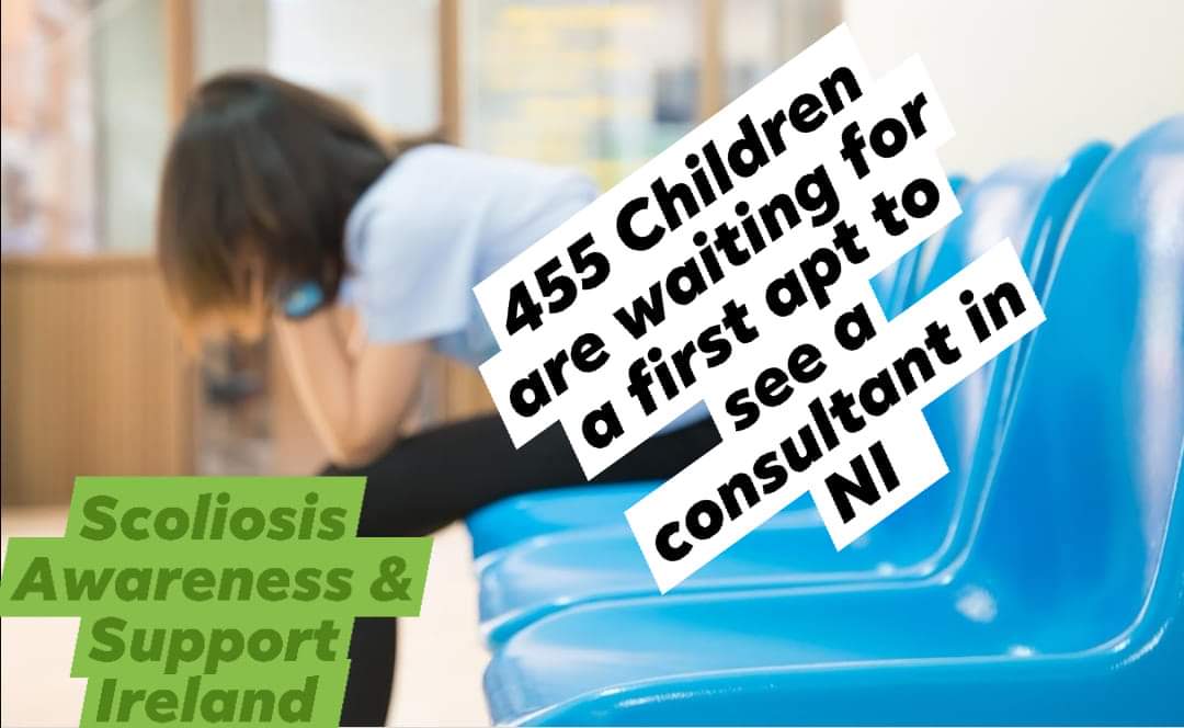 We obtained this week  data under FOI. According to it 455 Children who have been  diagnosed with Scoliosis by a  health professional are now waiting for a first apt! Many parents are having to go private, fundraise to access a consultant and start a treatment plan <a href="/MegansWish82/">Megan's Wish</a>