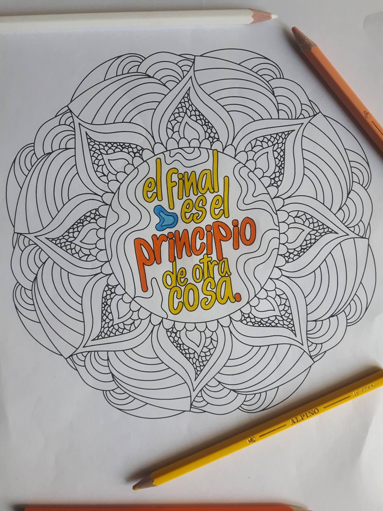 David ツ 0009 Nuevo Artwork Terminado El Final Es El Principio De Otra Cosa Mandalasparacolorear Mandalas Mandala Mandalaart Doodle Doodling Hobbies Concentracion Creatividad Keepongoing Workinghard