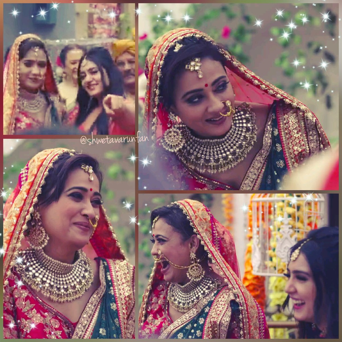 Pink_skyzz's tweet photo. When She saw her DREAM Wedding💖
#ShwetaTiwari
#Anjalitatrari
#weddingday
#parisvalavyah

#MereDadKiDulhan https://t.co/7QMU5uEqFg