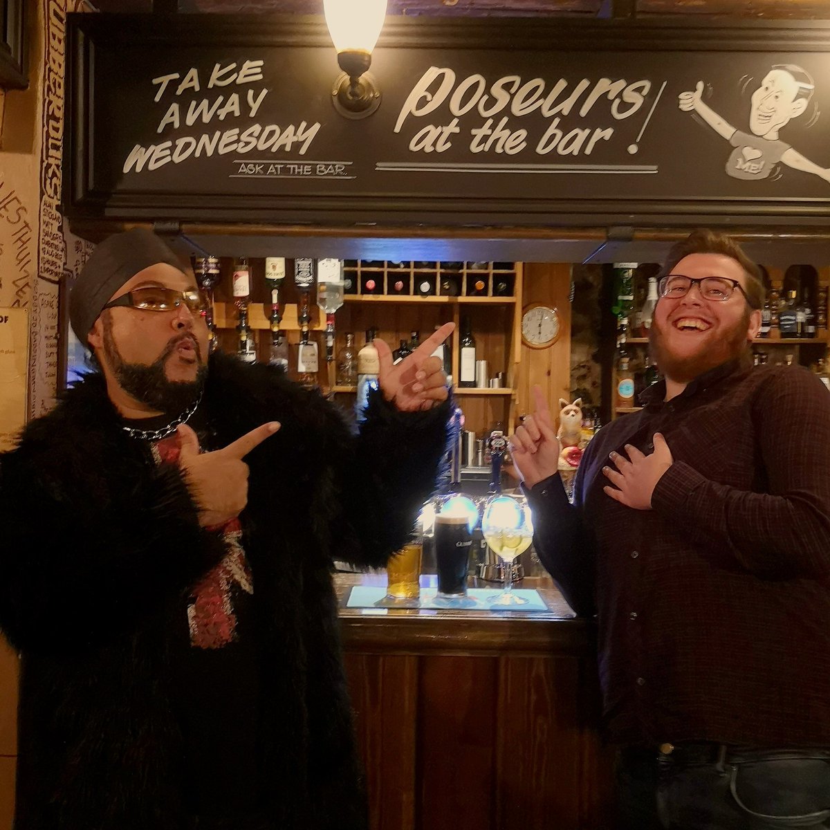What #fabulous #poseursatthebar @AmrickChanna & @jakeyroopey made yesterday in between takes with @NineLivesMedia whilst  filming in the @WhiteHorseDover for an upcoming terrestrial #TV  #show @destdover @EiGroupplc @Kent_Online @VisitKent @kentlivenews @doverexpress #Dover #kent