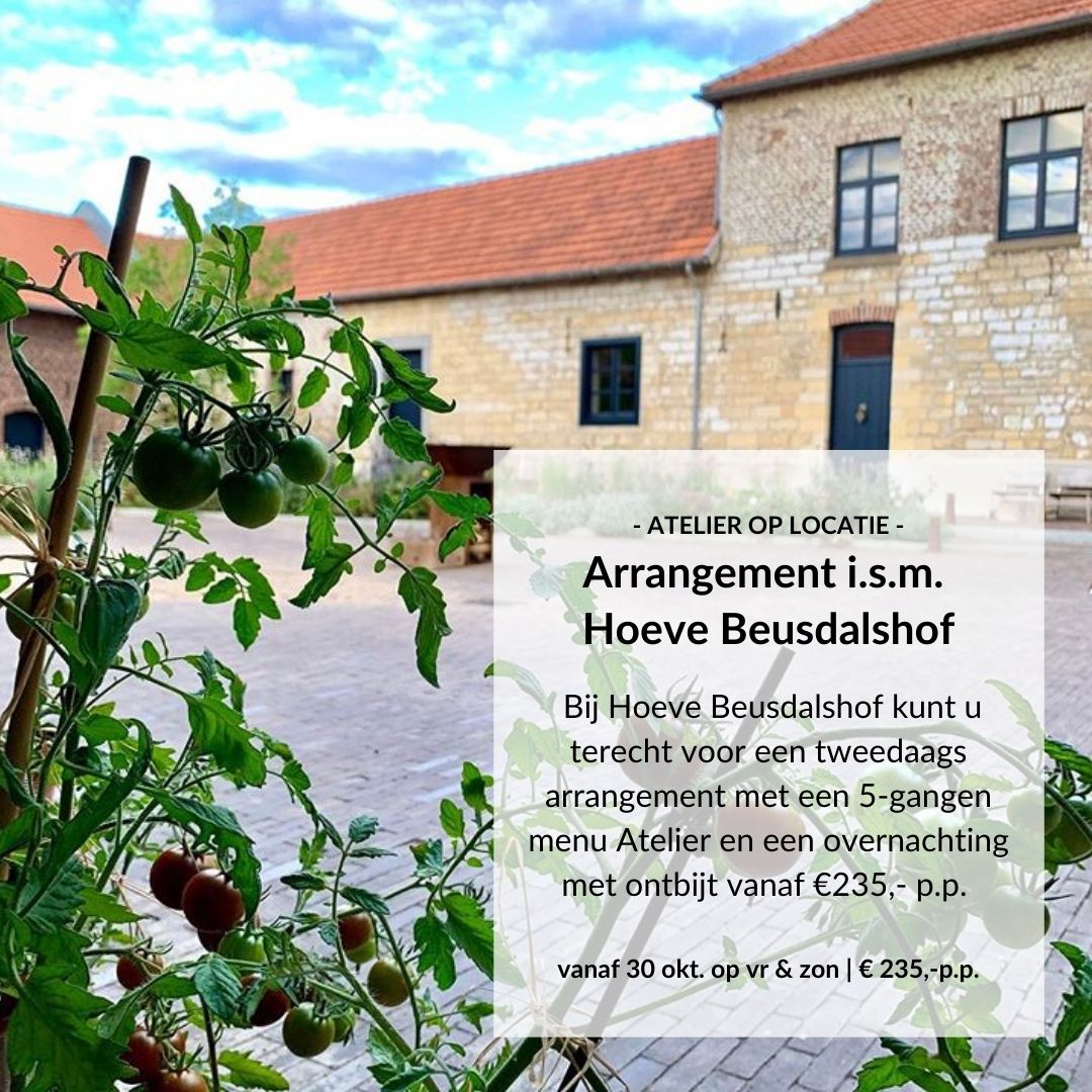 Alles wat een goede vakantie nodig heeft is in onze regio te vinden... Gastronomie, gastvrijheid en een schitterende omgeving. Daarom gaan wij #kokenoplocatie en bieden we u in samenwerking met onze vrienden van Hoeve Beusdalshof de ultieme STAYCATION  :)
hoevebeusdalshof.com/nl/arrangement…