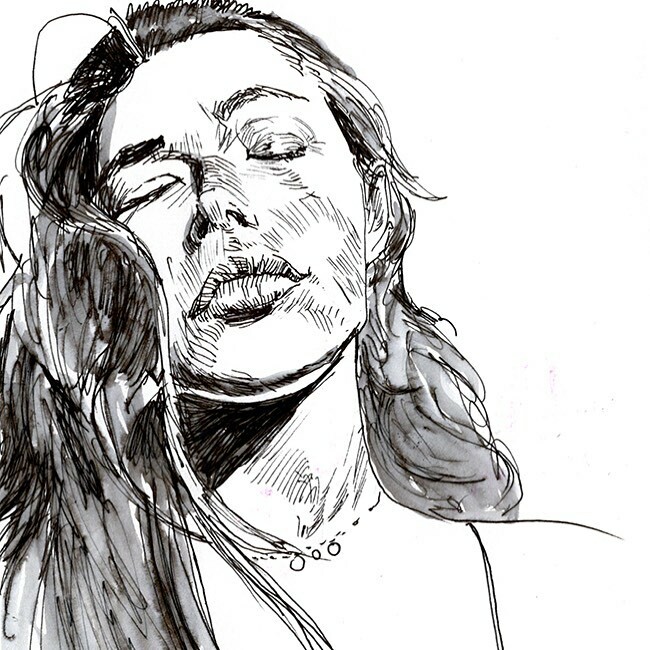 Lindsey. Pilot prera fountain pen and water.
#InktoberPortraitChallenge #inktober2020 #penandink #Sktchy #portraiture #31faces31days #vinganapathy https://t.co/eYWjnEfA27 https://t.co/auL45R3sjB
