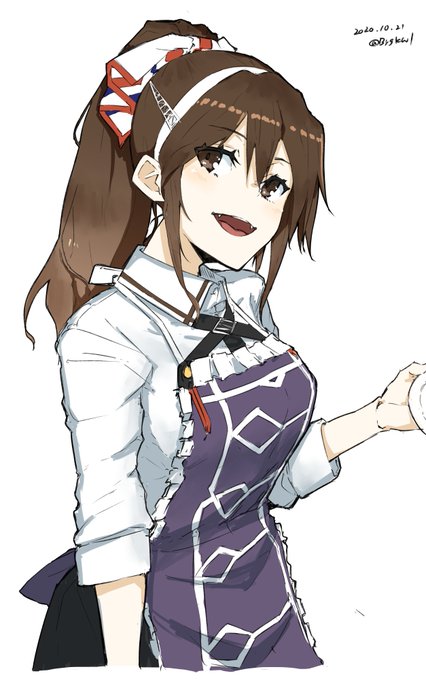 #艦これ版深夜の真剣お絵描き60分一本勝負
#艦これ版真剣お絵描き60分一本勝負_20201021
足柄 