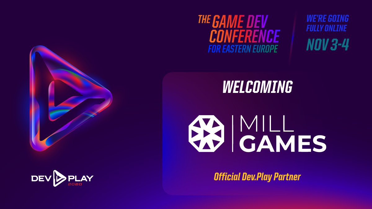 TheDevPlay's tweet image. 🙌🎉 Welcoming @MillGames1, official partner of #DevPlay2020 digital edition!

#DevPlay #gamedevconference
