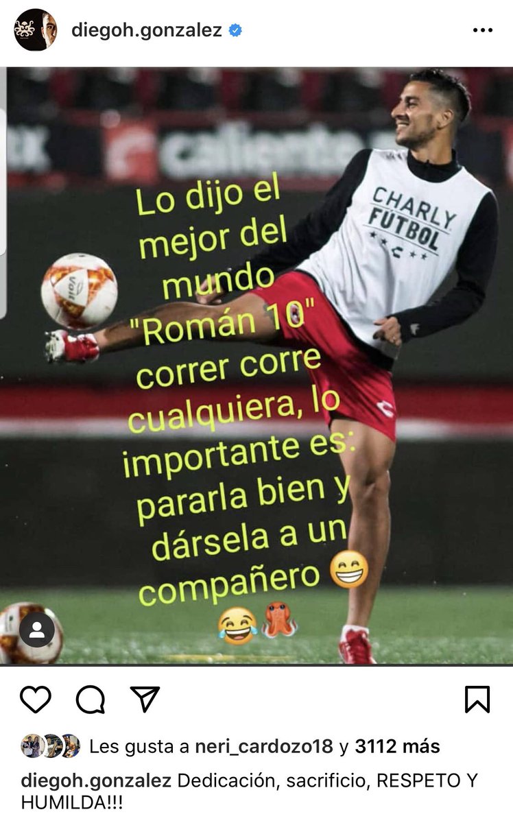 xeneizedprimera's tweet photo. 📷 El mensaje del #PulpoGonzalez en su cuenta oficial de Instagram: #Roman10 🔵🟡🔵 https://t.co/kq65ZRp8ad