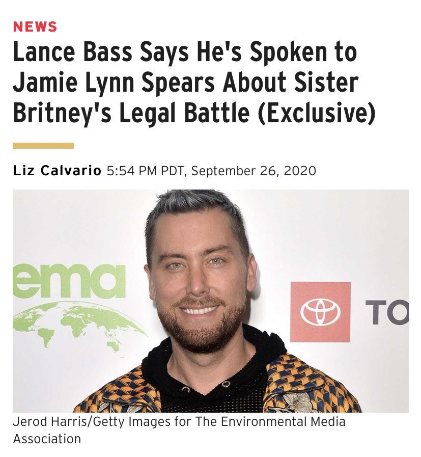 Yet Jamie Lynn had no problem talking to Lance Bass about her sister's situation, and he went straight to the press to say we need to "trust the family."  #FreeBritney