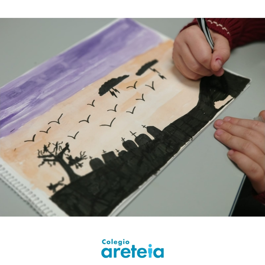 Colegio Areteia (@Colegio_Areteia) on Twitter photo 21/10/2020 19:16:28 Nuestros alumnos trabajan el contraluz con motivos de Halloween. 🦇🎃 Nuestros alumnos trabajan el contraluz con motivos de Halloween. 🦇🎃