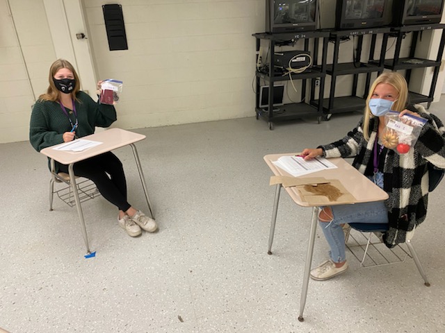 Early Childhood Care students are learning about the five senses and how that impacts young children's development. Interacting safely with hands on activities, way to go Ms. McErlean! #WeareDGN #99learns