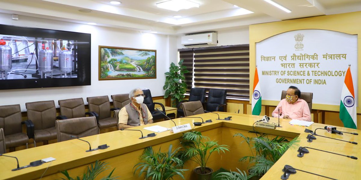 Dr Harsh Vardhan (@drharshvardhan) on Twitter photo Today I launched via VC ‘Aditi Urja Sanch’ units & DME-LPG fuelled gas cylinders developed by <a href="/csir_ncl/">CSIR-National Chemical Laboratory</a>
The efficient gas burners will save costs while the blended fuel is eco-friendly
Distinguished scientists from #CSIR-NCL & senior officials of <a href="/IndiaDST/">DSTIndia</a> were present Today I launched via VC ‘Aditi Urja Sanch’ units & DME-LPG fuelled gas cylinders developed by <a href="/csir_ncl/">CSIR-National Chemical Laboratory</a>
The efficient gas burners will save costs while the blended fuel is eco-friendly
Distinguished scientists from #CSIR-NCL & senior officials of <a href="/IndiaDST/">DSTIndia</a> were present