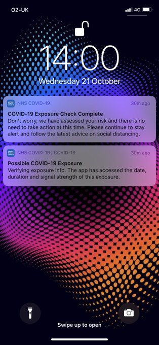 Had a few of the &lsquo;possible exposure&rsquo; notifications from the COVID-19 app before but first time I&rsquo;ve had<a href="/tag/mytwitteranniversary"class="tags"><span>#mytwitteranniversary</span></a>