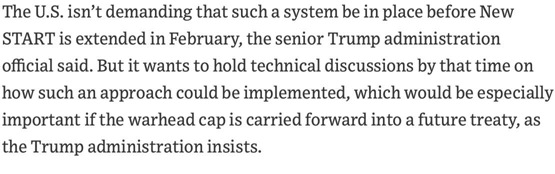 Indeed--and here's the key point--the admin itself recognizes these problems! They accept that the best they can get is for Russia to agree to negotiate over verification arrangements. (6/n)