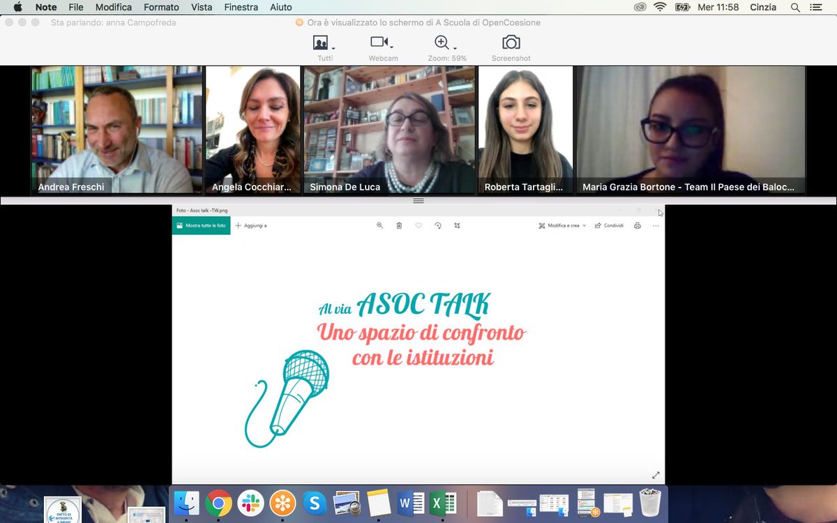 ascuoladioc's tweet photo. “#ASOCTalk - uno spazio di confronto con le Istituzioni”, uno speciale momento di condivisione per i team #ASOC1920 🤗 Oggi la prima mattinata di dialogo, con @ilp_balocchi22  e @oberdanforspots! Grazie a tutti! @PorCampaniaFesr #DPCoe #NUVEC
A domani con il prossimo ASOC Talk! https://t.co/FzdkuEArpW