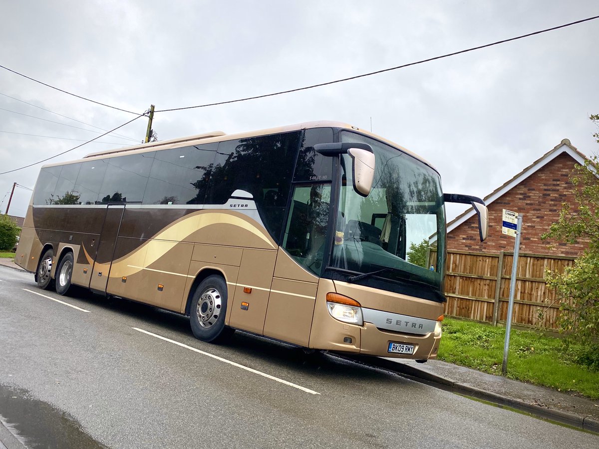 ...and after Yesterday’s successful first time MOT pass - Gold Class Coach Travel is born... add that to the #TravelTheWrightWay magic and Voilà! 🏆 #CoachHire #Norfolk #SetraOfDreams #GrandTourer