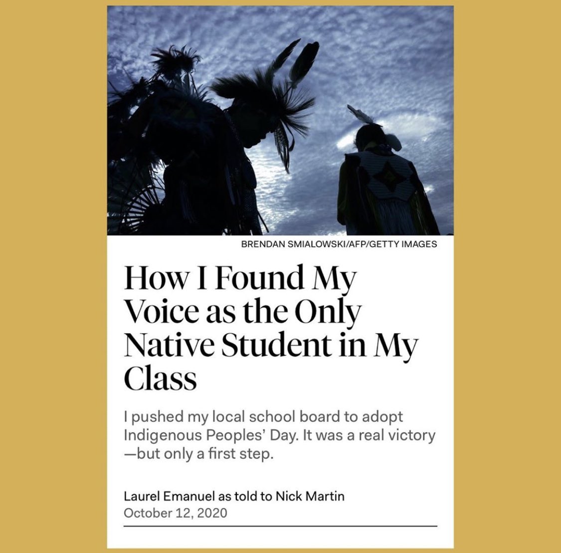 enloeclassof21's tweet photo. So proud of this Class of 2021 scholar and advocate, Laurel Emanuel, who was interviewed and featured in a national publication! She has pushed Wake County Board of Education to adopt Indigenous Peoples’ Day. Let’s celebrate her hard work! https://t.co/6CEaKQZ03R