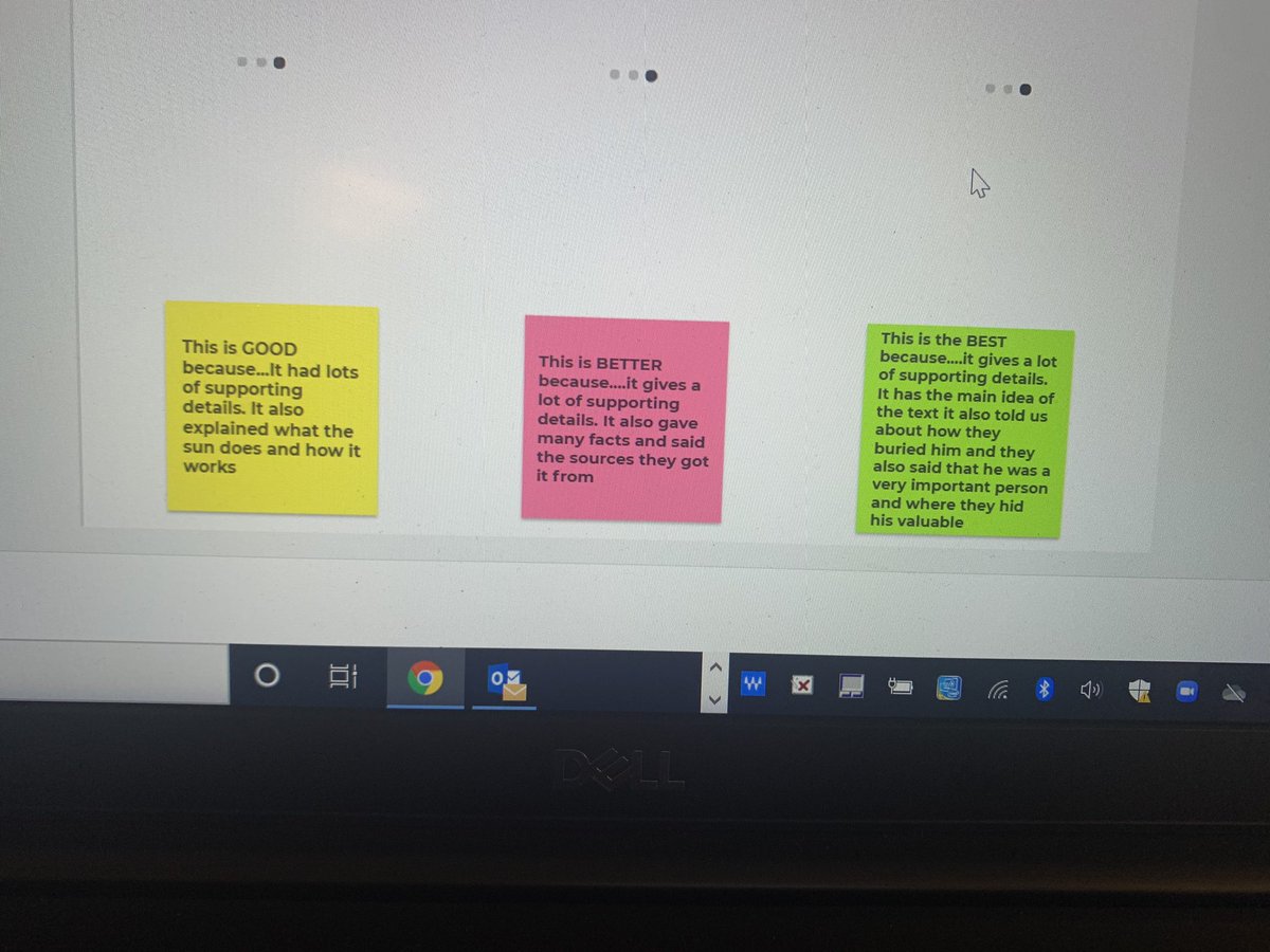 missstarling3's tweet photo. Thank you, Coach @omikate for this jamboard activity. This was a fun way for kids to take ownership of summaries and explain what makes them good, better, or best. I even heard someone say, “this is fun!” 😂 https://t.co/yrKkWXt8Uw