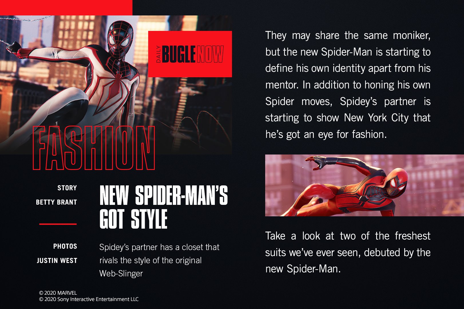 Insomniac Games On Twitter Wondering About This New Spider Man And His Suits Daily Bugle Now Has You Covered With This Latest Story Milesmoralesps5 Begreater Beyourself Https T Co Qf1bqa13sz