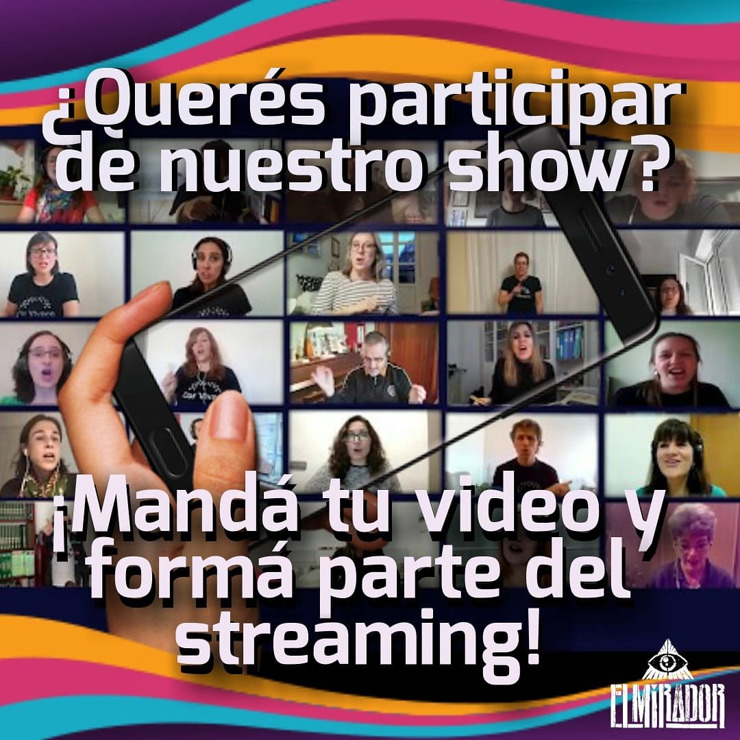 ¡PARTICIPÁ DEL SHOW CON NOSOTROS!

Envianos tu video alentando y aplaudiendo, y así podemos sentirnos un poco más cerca. 
Súmate al show desde tu casa.

Enviar a participadelvivo@gmail.com con el nombre y el barrio o ciudad.