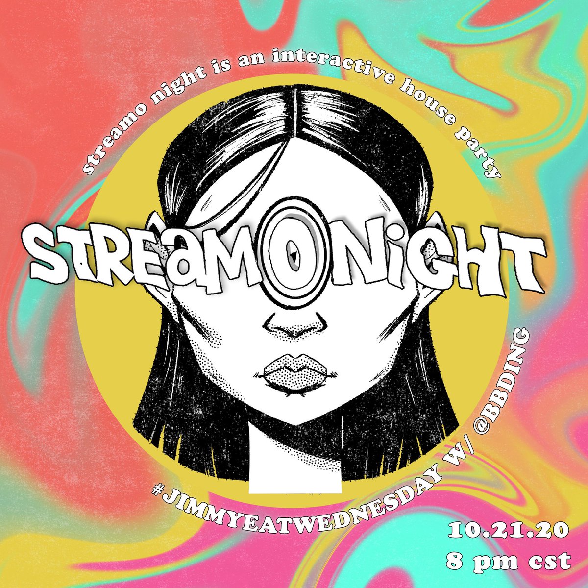 streamonight's tweet image. Happy  #jimmyeatwednesday! c u 2nite at 🎟 streamonight.com 🎟 @ 8pm CT for all the pop-punk/emo jammies 🖤