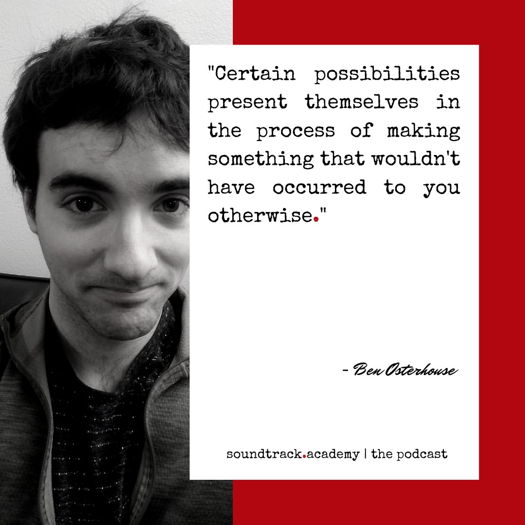 SoundtrackAcad's tweet photo. What do you think inspired this quotation?

We're  talking about what most would consider a "boring technical exercise" - but you'd be surprised to learn what kind of creativity can come from those tedious tasks...

Listen to the full interview here: https://t.co/W0H4l7MivW https://t.co/MOF8VuWygf