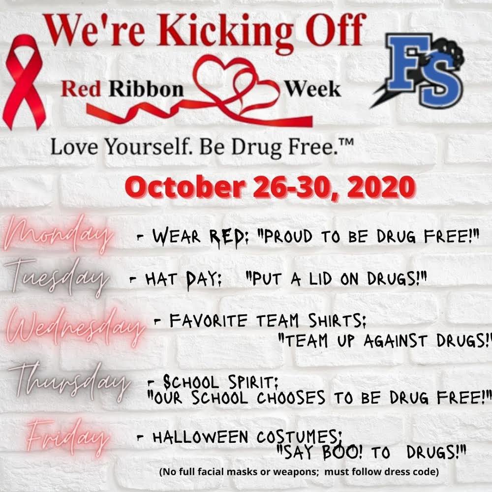 fsmscounseling's tweet photo. Just a reminder about our Red Ribbon Week dress up days next week!! Can’t wait to see everyone dressed up!! @FSMSCubs #misdproud #becausecubs https://t.co/SiQUCeNs6Z