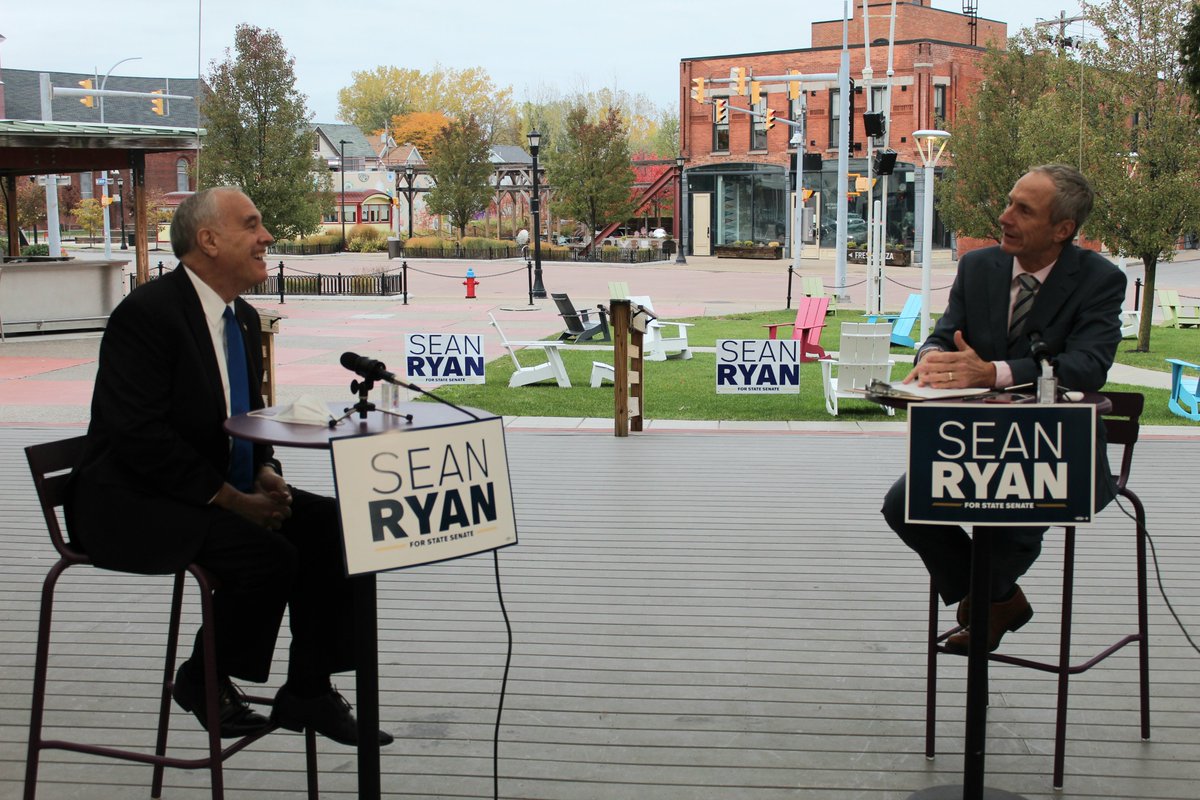 We had a great socially distanced livestreamed GOTV event last night, featuring Comptroller <a href="/TomDiNapoli/">Tom DiNapoli</a>!

I'm honored to have the Comptroller's endorsement in this campaign, and look forward to continuing to work with him to move WNY forward. #TeamRyan