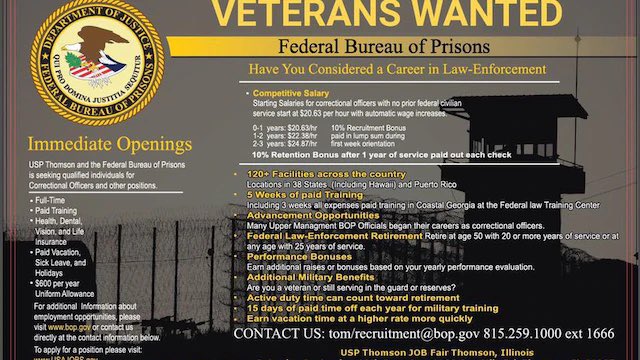 On top of that they are hosting a job fair on the prison grounds this Saturday 10/24. The prison is very short staffed and conditions are deteriorating fast.