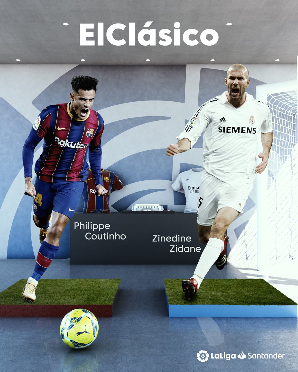 LaLigaEN's tweet photo. Who would you most want on your team for #ElClasico? ✨

❤️ @Phil_Coutinho 
🔃 Zidane 

#LaLigaSantander https://t.co/JqDYmaRLYR