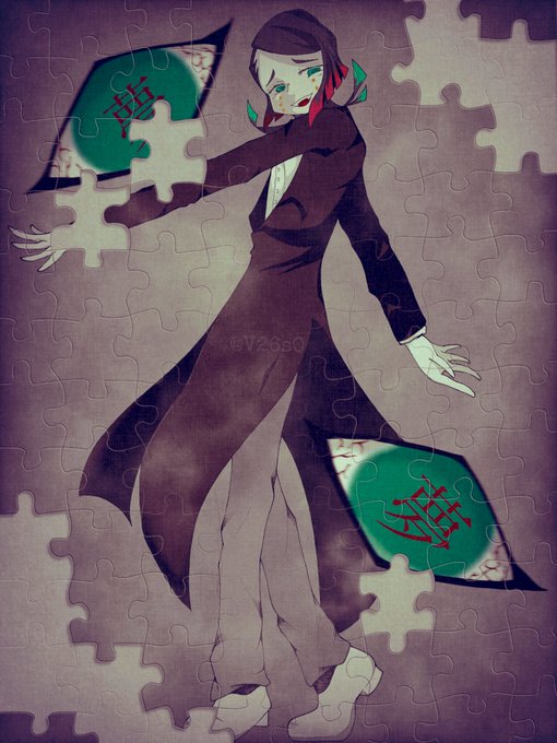 そら汰さんがTwitterに投稿した魘夢(鬼滅の刃)のイラスト。