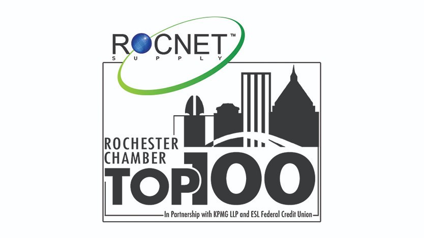 RocnetSupply's tweet photo. RocNet is proud to announce that we have made the Rochester Chamber's Top 100 list of the fastest-growing, privately-owned companies in the Rochester, NY region for the third year in a row. We are honored to be included on this list. #rochesterchambr #top100 #RocTop100 #RocNet https://t.co/KZOcpTH25Q