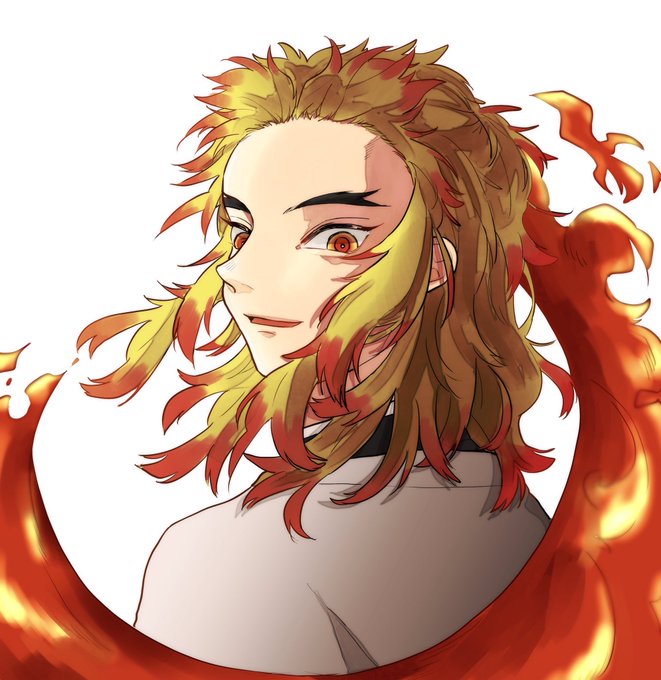 おい🌈さんがTwitterに投稿した煉獄杏寿郎(鬼滅の刃)のイラスト。